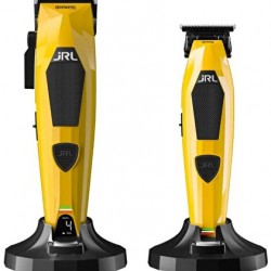 JRL Diamante Collection Profesyonel Saç Kesim ve Çizim 8200 RPM Tıraş Makinesi Seti Sarı